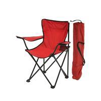 Katlanabilir Kamp Sandalyesi - Kırmızı