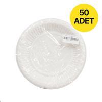 Elbipak Plastik Tabak 17 cm 50'li  