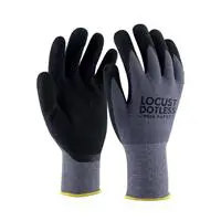 Rock Safety Locust-Dotless İş Eldiveni Köpük Nitril Siyah - XLarge / No.10