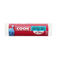 Cook Çöp Poşeti Büyük Boy 65x80 cm 10 Adet