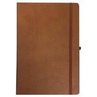 Lizy 7118 Lastikli Defter 13 x 21 cm 120 Yaprak Çizgili Thermo Kapak - Taba