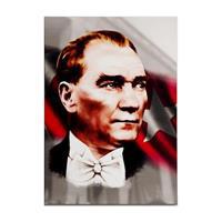 Atatürk Bayrak ve Anıtkabir Kanvas Tablo 35 x 50 cm - (DK000903)