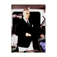 Atatürk Teknede Kanvas Tablo 50 x 70 cm - (DK000542)
