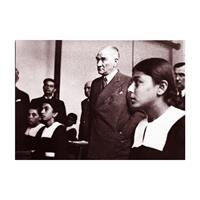 Atatürk 1933 Kanvas Tablo 35 x 50 cm - (DK001292)