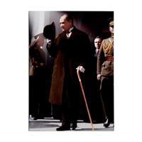 Atatürk Baston ve Şapka Kanvas Tablo 70 x 100 cm - (DK000863)