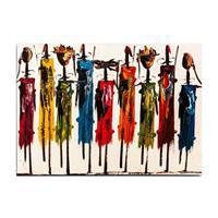 Afrikalı İnsanlar Modern Sanat Kanvas Tablo 35 x 50 cm (DK001474)