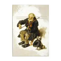 Kemancı Modern Sanat Kanvas Tablo 35 x 50 cm (MD000452)