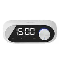 Mikado MD-W7 1200mAh 5W Beyaz Bluetooth-Aux-Derece-Usb-FM Double Alarmlı Masa Üstü Saat Speaker