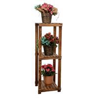Wooden City 3 Katlı Dekoratif Ahşap Saksılık 