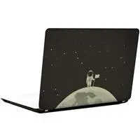 Ay ve Astronot (LS0144) Laptop Sticker 15.6 İnch 38 x 27 cm