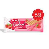 Torku Gofret Çilekli 142 g x 19 Adet