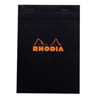 Rhodia RT162009 Basic A5 80 Yaprak Kareli Bloknot Sert Kapak - Siyah