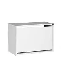 Adore SHC-110-DD-1 Step Oturaklı Ayakkabılık 60 x42 x 30 cm - Diamond Beyaz