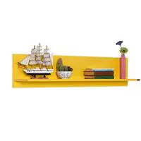 Adore RAF-11-SR-1 Dekoratif Duvar Rafı 120 x 25 x 20 cm - Sarı