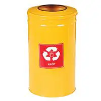 Şahnur Metal SN908 3'lü Boyalı Geri Dönüşüm Çöp Kovası    