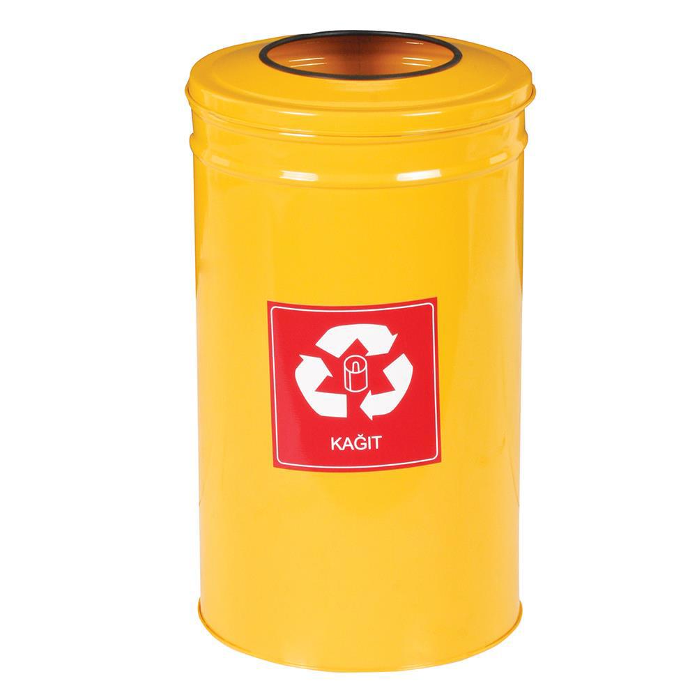 Şahnur Metal SN908 3'lü Boyalı Geri Dönüşüm Çöp Kovası    