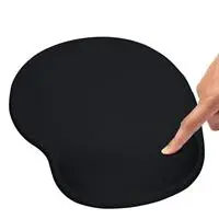 Black Deer Bilek Destekli Mouse Pad Süngerli Dolgulu (Yumuşak) Kutulu - Siyah