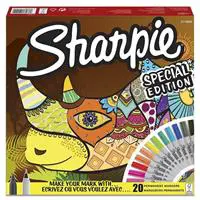 Sharpie 2110122 Fine Permanent Markör Yuvarlak Uç 20 Adet Gergedan - Karışık Renk
