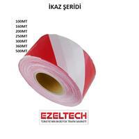 Ezeltech İkaz Şeridi 60 mm x 500 m - Kırmızı - Beyaz