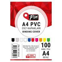 Pin 7497 A4 160 Mic. Cilt Kapağı Beyaz - 100 Adet