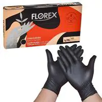 Florex Gloves Siyah Large / X-Large Eldiven - 100 Adet