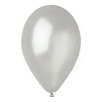 Gemar Metalik Balon Beyaz -  100 Adet