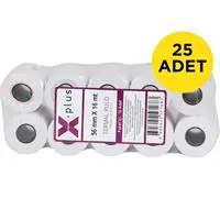 X-Plus Termal Rulo 56 mm x 16 m 48 g/m² 25 x 10’lu Paket