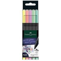Faber Castell 2022 Pastel Grip Fineliner Kalem 0.4 mm 5 Adet - Karışık Renk