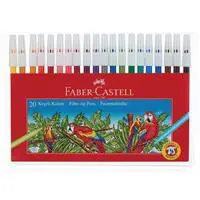 Faber Castell Yıkanabilir Keçeli Boya Kalemi 20 Adet - Karışık Renk