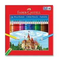 Faber Castell Kuru Boya Kalemi 24 Adet - Karışık Renk