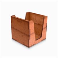 Woodsaka KA002 Ahşap Küp Blok Notluk - Kayın