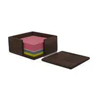  Woodsaka BK010 Ahşap Küp Blok Notluk - Ceviz