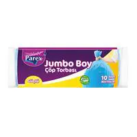 Parex Güçlü Çöp Poşeti Jumbo Boy 80 x 110 cm 10 Adet - Mavi