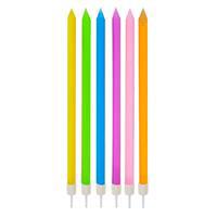Doğum Günü Mumları Makaron 6 adet