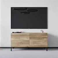 Roma 2 Kapaklı Modüler Tv Ünitesi - Açık Ceviz (Tori) 120x70x43 cm (GxYxD)
