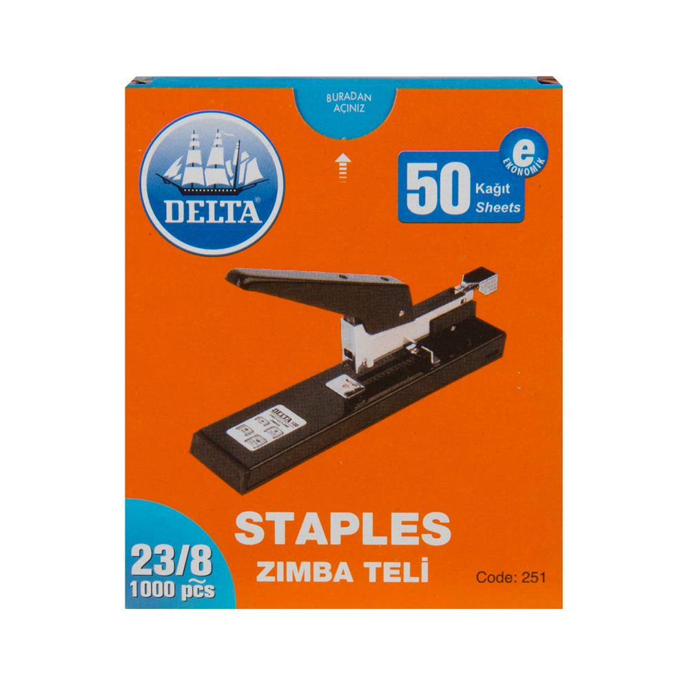 Delta Zımba Teli No: 23/8 1.000 Adet - Beyaz