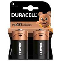 Duracell Alkaline D Büyük Boy Pil 1.5 V 2 Adet