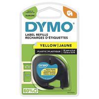 Dymo 91332 Letratag Plastik Etiket 12 mm x 4 m - Sarı