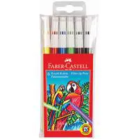 Faber Castell 155106 Keçeli Boya Kalemi 6 Adet - Karışık Renk