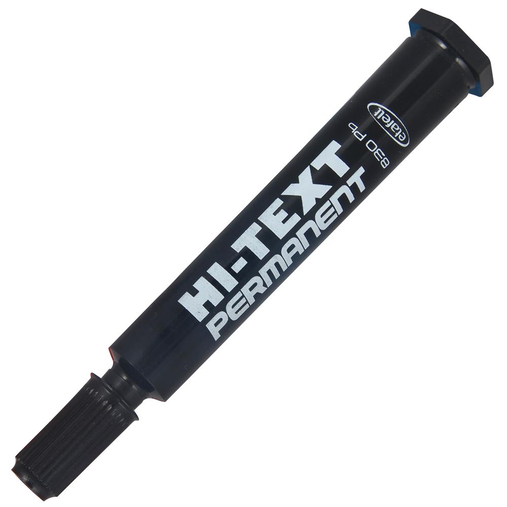 Hi-Text 830B Koli Kalemi Yuvarlak Uçlu Permanent - Siyah