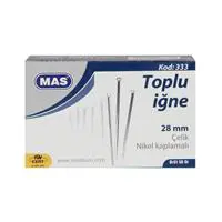 MAS 333 Toplu İğne 50 g - Metalik Gri