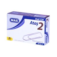 MAS 220 Ataş 25 mm No:2 100 Adet - Metalik Gri