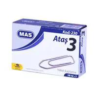MAS 230 Ataş 28 mm No:3 100 Adet - Metalik Gri