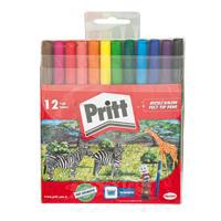 Pritt 1687976 Keçeli Boya Kalemi 12 Adet - Karışık Renk