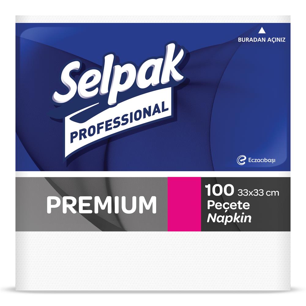 Selpak Professional Premium Peçete 33 x 33 cm 100 Yaprak (7906656)