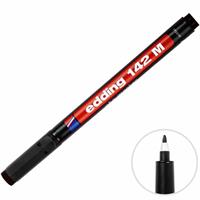 Edding 142M Permanent Asetat Kalemi M Uç - Siyah
