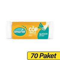 Smarter Çöp Poşeti Küçük Boy 40 x 50 cm 30 Adet - Beyaz x 70 Paket
