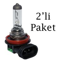 TECPO Ampul Halojen H11 12V 55W Pgj19-2 64211 2'li Paket