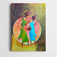 Testi Taşıyan Kadınlar Dekoratif - 50 X 70 CM