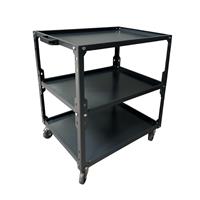Usta Çelik U-TŞM 3 Raflı Metal Taşıma Arabası (Demonte)